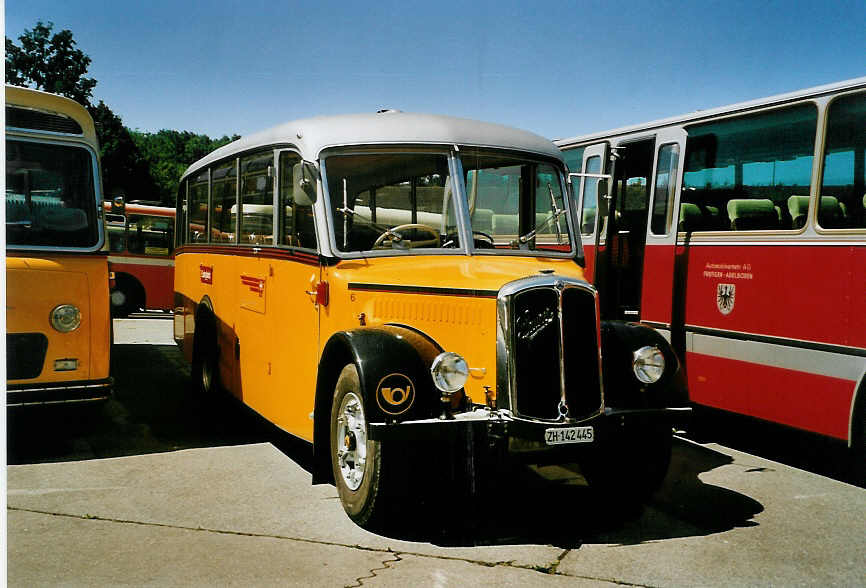 (086'500) - Dozza, K�snacht - Nr. 6/ZH 142'445 - Saurer/Krapf (ex Roost, Steinhausen; ex Fleischmann, Schaffhausen; ex Mezger, Altdorf/SH) am 18. Juni 2006 in Hinwil, AMP