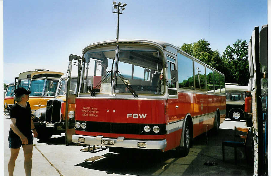 (086'503) - W�est, Brittnau - SO 428 U - FBW/R&J (ex Wespe, Altst�tten; ex AFA Adelboden Nr. 19) am 18. Juni 2006 in Hinwil, AMP