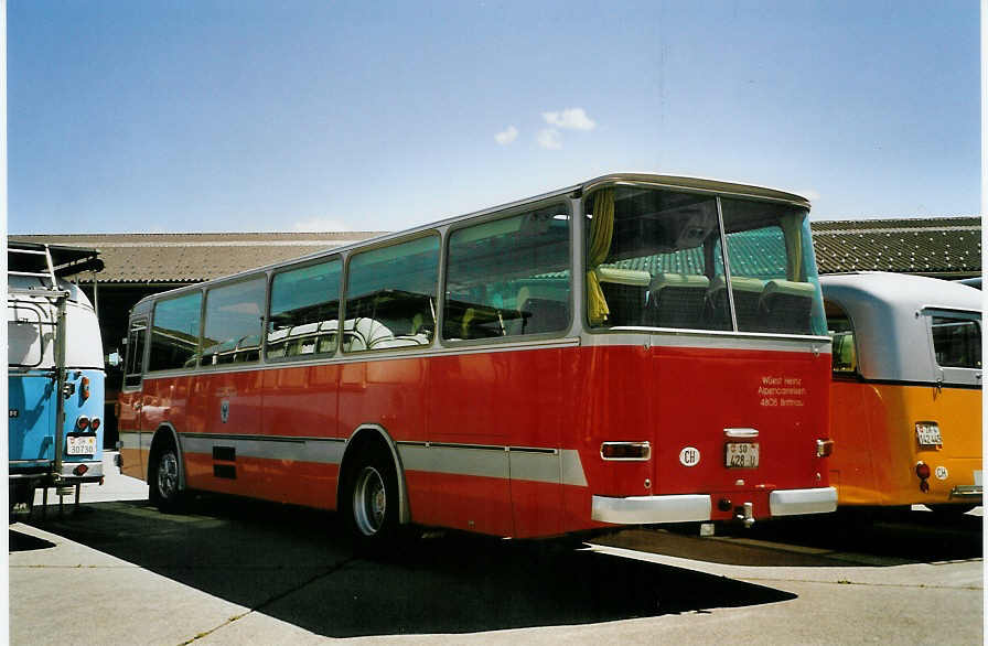 (086'522) - W�est, Brittnau - SO 428 U - FBW/R&J (ex Wespe, Altst�tten; ex AFA Adelboden Nr. 19) am 18. Juni 2006 in Hinwil, AMP