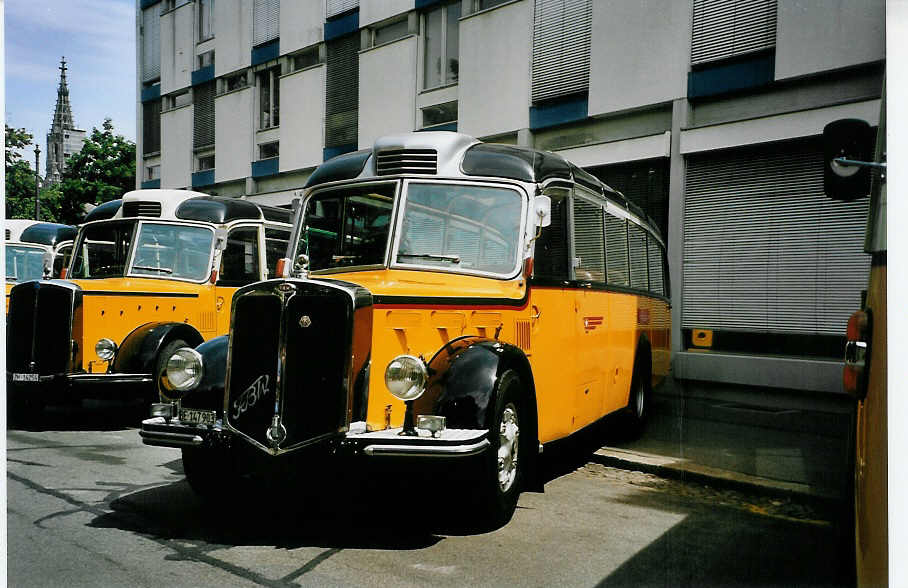 (086'920) - Gogniat, M�nchenbuchsee - BE 147'903 - FBW/FHS (ex Herzog, Muttenz; ex Kontiki, Wettingen Nr. 4; ex Nett, Bachs; ex P 23'179; ex P 2187) am 25. Juni 2006 in Bern, Museum f�r Kommunikation