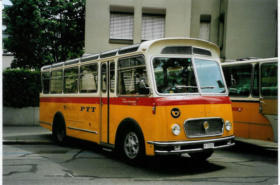(087'001) - Rentsch, B�riswil -  P 23'203  - FBW/Gangloff (ex P 23'203; ex P 21'003) am 25. Juni 2006 in Bern, Museum f�r Kommunikation