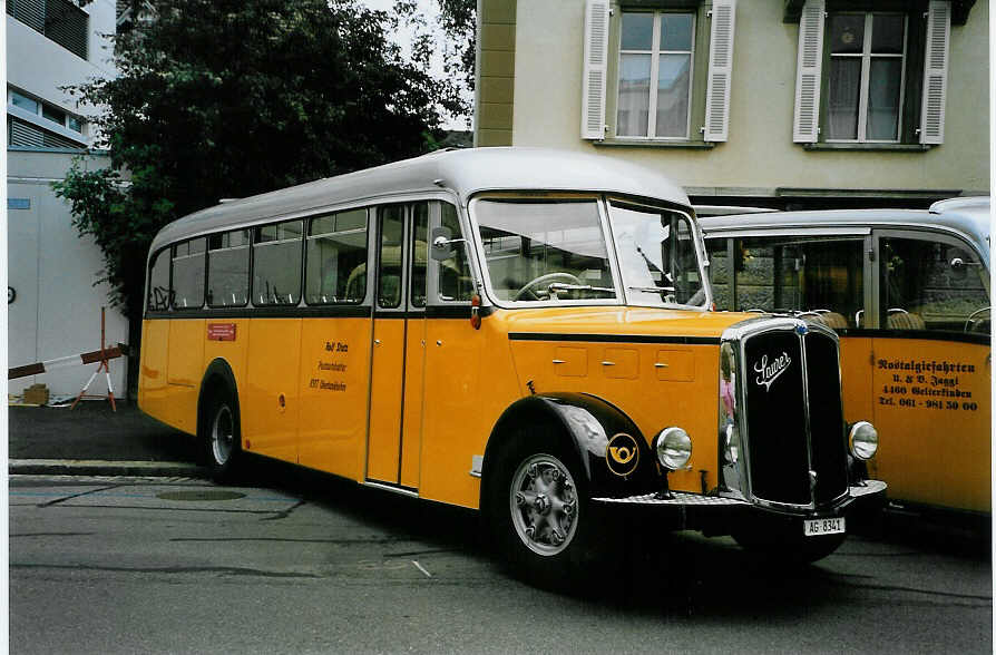 (087'016) - Stutz, Oberlunkhofen - AG 8341 - Saurer/T�scher (ex Dubs, Stallikon) am 25. Juni 2006 in Bern, Museum f�r Kommunikation