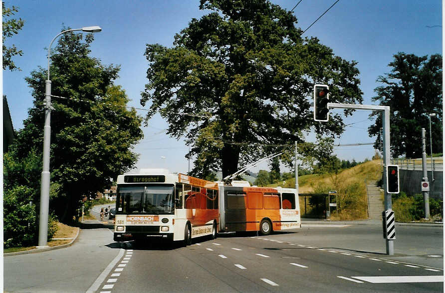 (087'534) - VBL Luzern - Nr. 181 - NAW/Hess Gelenktrolleybus am 25. Juli 2006 in Luzern, Unterl�chli