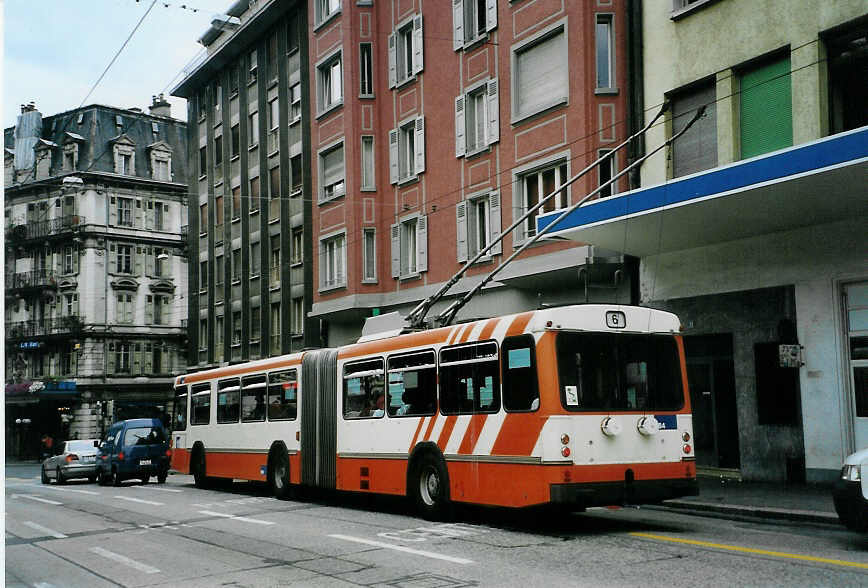 (087'806) - TL Lausanne - Nr. 884 - Saurer/Hess Gelenktrolleybus (ex TPG Gen�ve Nr. 651) am 26. Juli 2006 in Lausanne, Tunnel