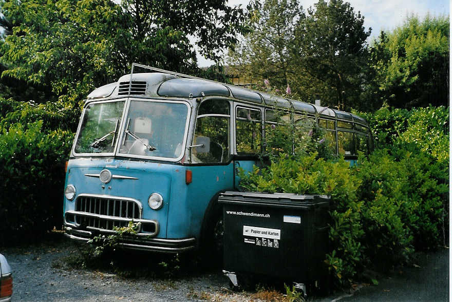 (088'305) - Wochner, Bremgarten - FBW/Gangloff (ex Widmer, Frauenfeld; ex Mettler, Chur; ex S�chaud, Sullens; ex P 24'036; ex P 21'536) am 29. Juli 2006 in Bremgarten, Kalchackerstrasse (Teilaufnahme)