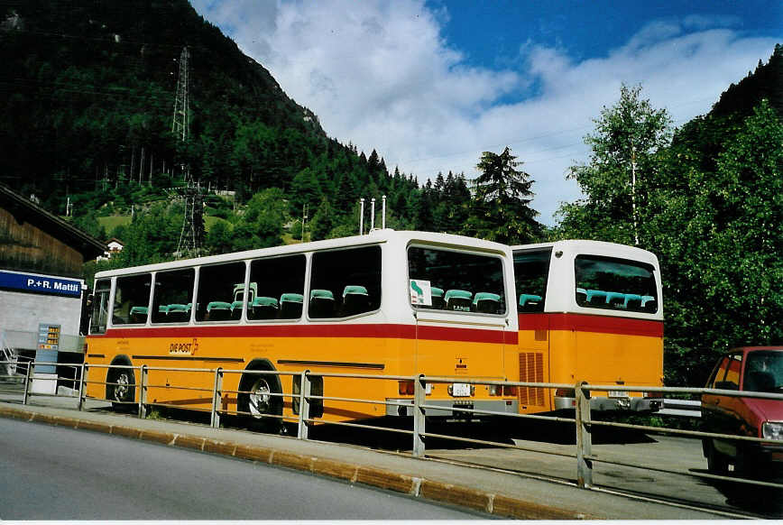 (088'423) - Mattli, Wassen - UR 9104 - Saurer/T�scher am 2. August 2006 in Wassen, Garage