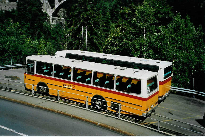 (088'425) - Mattli, Wassen - UR 9104 - Saurer/T�scher am 2. August 2006 in Wassen, Garage