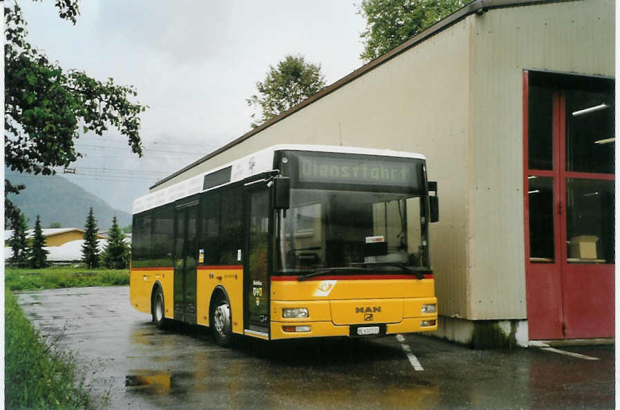 (088'823) - PostAuto Bern - BE 610'531 - MAN/G�ppel (ex P 23'032) am 3. August 2006 in Interlaken, Garage