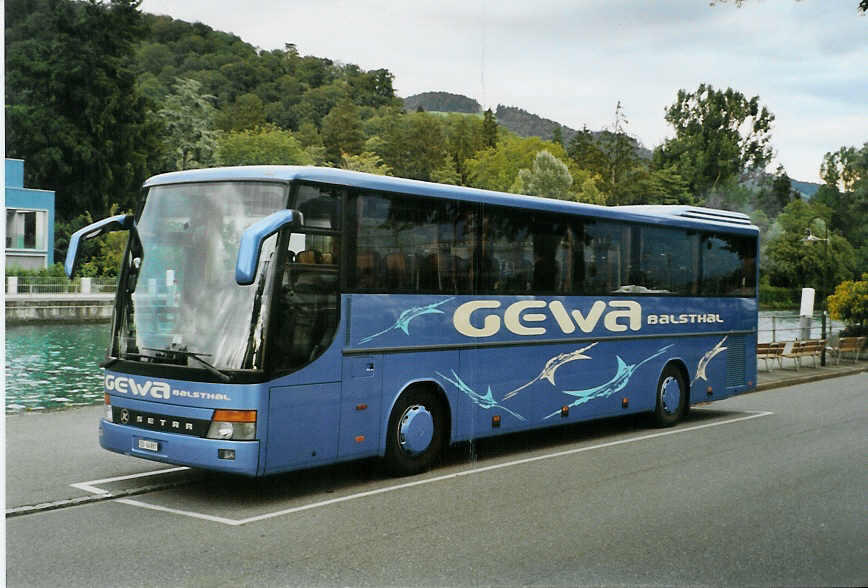 (089'005) - GEWA, Balsthal - SO 64'987 - Setra am 18. August 2006 bei der Schiffl�ndte Thun