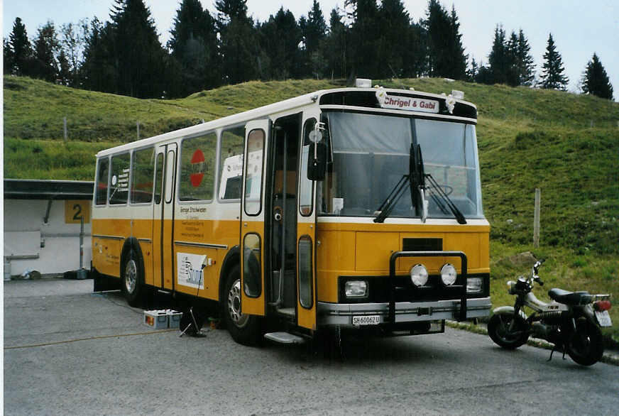 (089'112) - Oberh�nsli, Thayngen - SH 60'062 U - FBW/T�scher (ex Bus-Halter, Wil Nr. 9) am 19. August 2006 auf dem Gurnigelpass