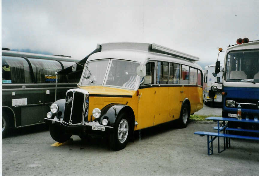 (089'122) - Langenegger A., W�denswil - ZH 20'206 - Saurer/Krapf (ex Tscharner, Thusis) am 19. August 2006 auf dem Gurnigelpass