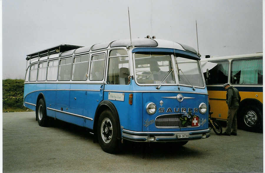(089'210) - Bolliger, Stetten - SH 30'730 - Saurer/R&J (ex Sol�r+Fontana, Ilanz Nr. 8) am 19. August 2006 auf dem Gurnigelpass