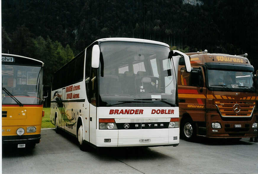 (089'405) - Brander, B�tschwil - SG 6497 - Setra am 2. September 2006 in Interlaken, Flugplatz