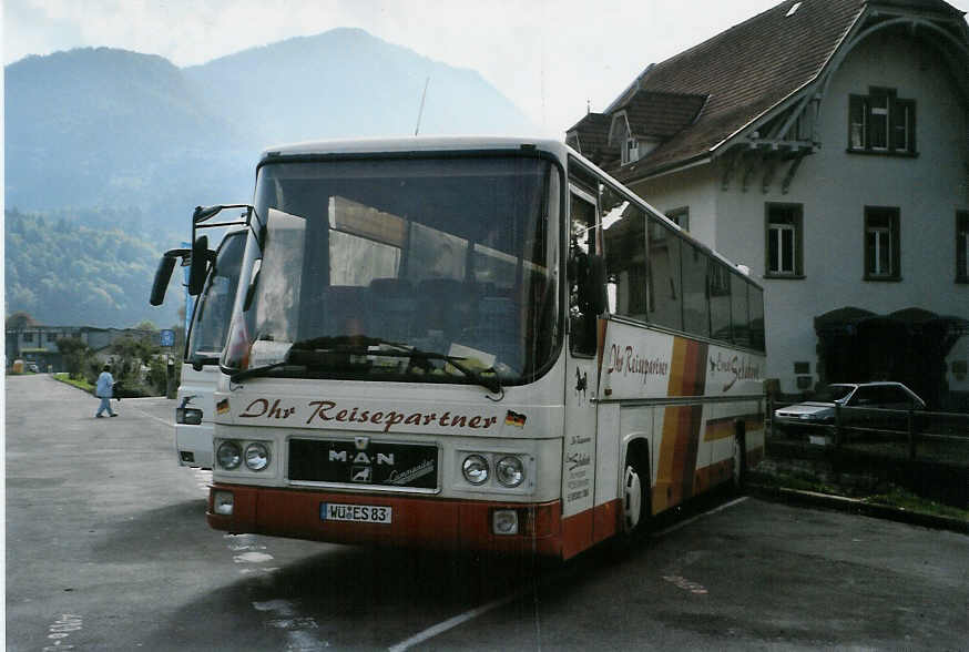 (089'802) - Aus Deutschland: Schubert, Nerchau - W�-ES 83 - MAN am 24. September 2006 beim Bahnhof Interlaken West