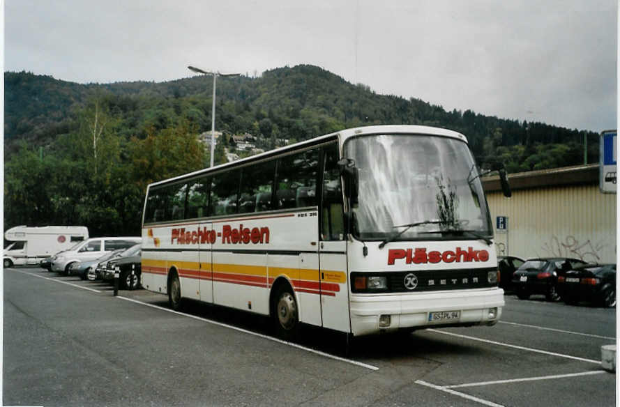(089'805) - Aus Deutschland: Pl�schke, St. Andreasberg - GS-PL 94 - Setra am 27. September 2006 in Thun, Seestrasse