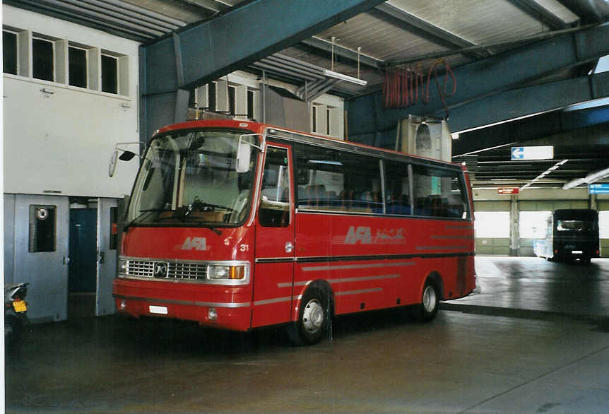 (090'310) - AFA Adelboden - Nr. 31/BE 26'774 - Setra (ex Nr. 10; ex Fr�hlich, Z�rich) am 16. Oktober 2006 im Autobahnhof Adelboden