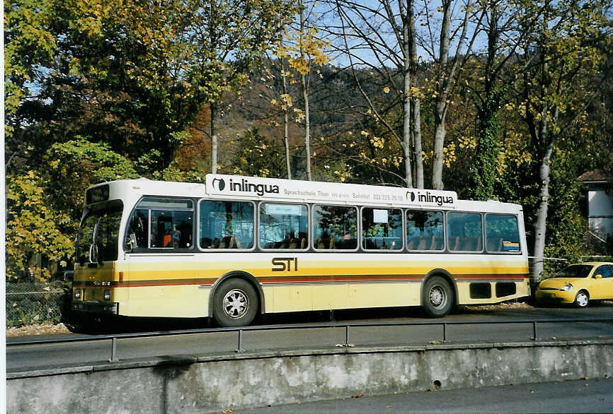 (090'427) - STI Thun - Nr. 52/BE 396'552 - Saurer/R&J am 8. November 2006 bei der Schiffl�ndte Thun