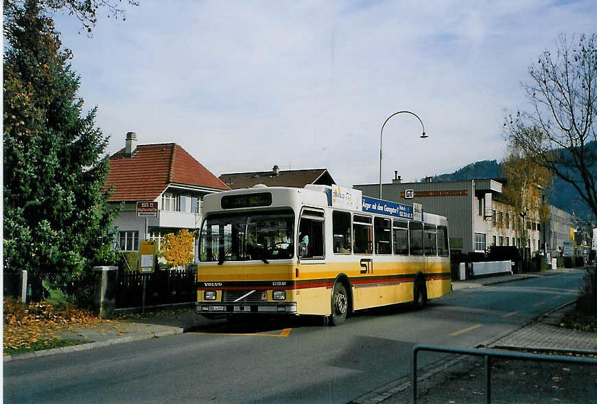 (090'808) - STI Thun - Nr. 35/BE 443'835 - Volvo/R&J (ex SAT Thun Nr. 35) am 19. November 2006 in Thun, Milit�rstrasse