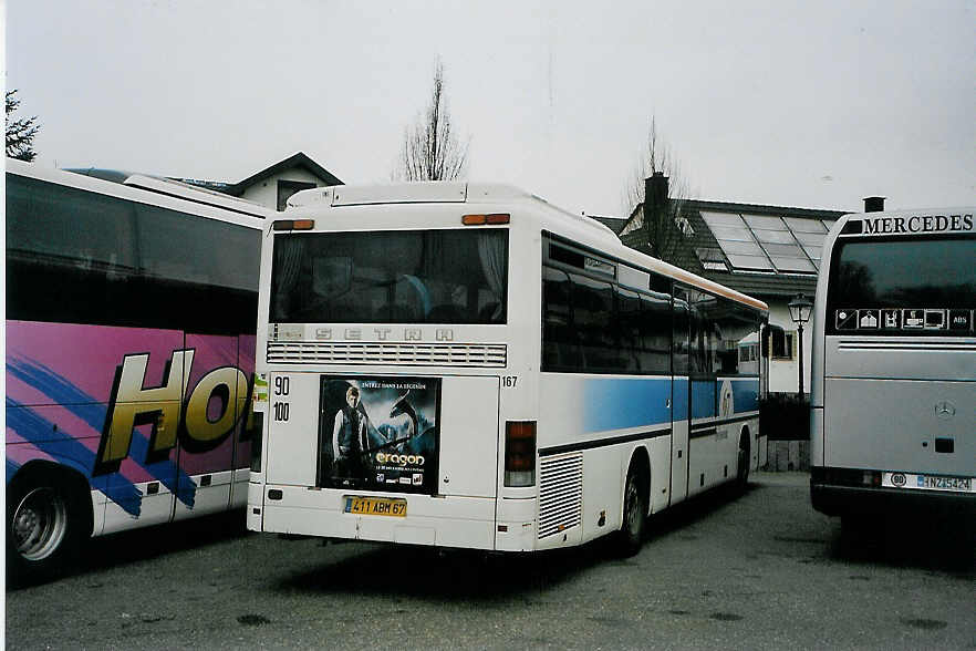 (091'126) - Aus Frankreich: R�seau 67, Strasbourg - Nr. 167/411 ABM 67 - Setra am 26. Dezember 2006 in Rust, Europapark