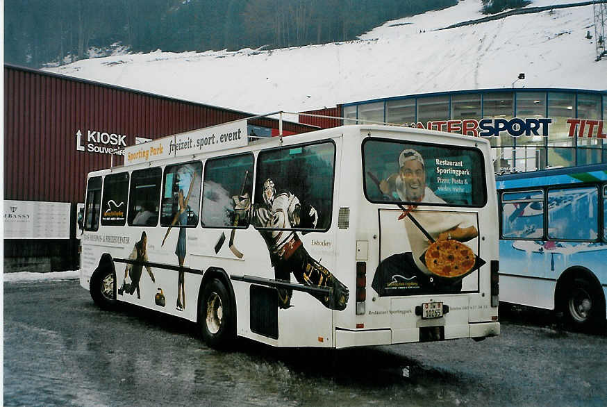 (091'216) - EAB Engelberg - OW 10'265 - NAW/Hess (ex RTB Altst�tten Nr. 49) am 1. Januar 2007 in Engelberg, Talstation Titlisbahnen