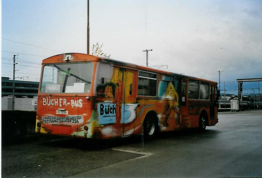 (091'400) - Stadt Zug, Zug - ZG 72'180 - FBW (ex ZVB Zug) am 1. Januar 2007 beim Bahnhof Zug