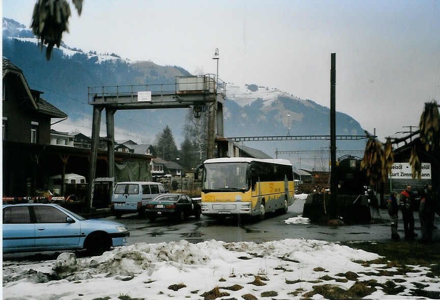 (091'434) - STI Thun - Nr. 39/BE 577'039 - MAN am 7. Januar 2007 beim G�terbahnhof Frutigen