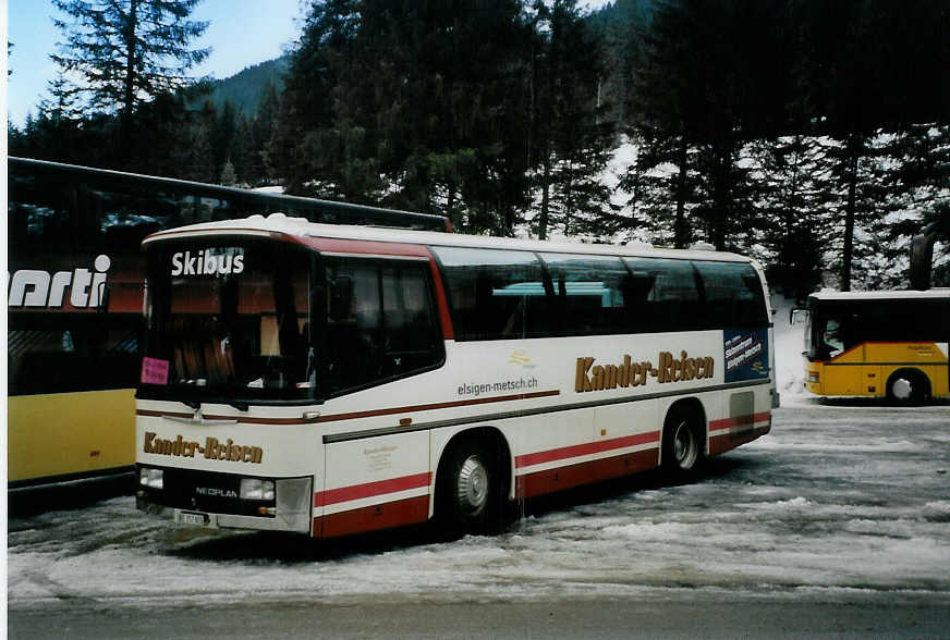 (091'511) - Kander-Reisen, Frutigen - Nr. 1/BE 257'805 - Neoplan (ex M�ller, Heiden) am 7. Januar 2007 in Adelboden, Unter dem Birg