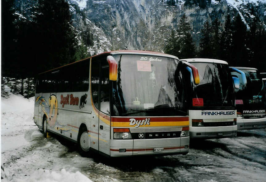 (091'518) - Dysli, Bern - Nr. 25/BE 147'160 - Setra (ex N�vermann, D-Mettmann) am 7. Januar 2007 in Adelboden, Unter dem Birg
