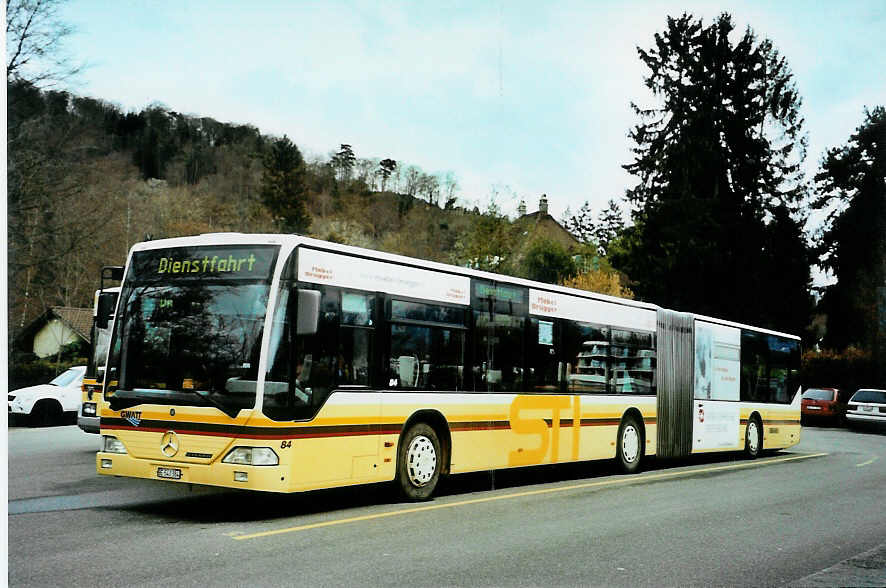 (092'408) - STI Thun - Nr. 84/BE 543'384 - Mercedes am 2. M�rz 2007 bei der Schiffl�ndte Thun