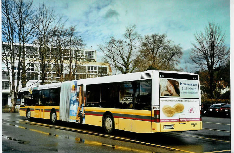 (092'410) - STI Thun - Nr. 104/BE 577'104 - MAN am 3. M�rz 2007 bei der Schiffl�ndte Thun