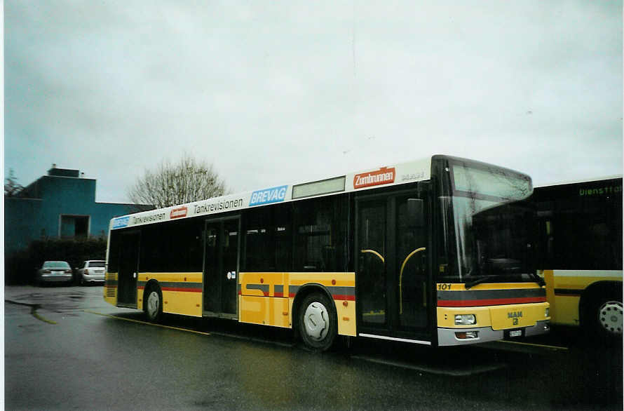 (092'506) - STI Thun - Nr. 101/BE 577'101 - MAN am 5. M�rz 2007 bei der Schiffl�ndte Thun