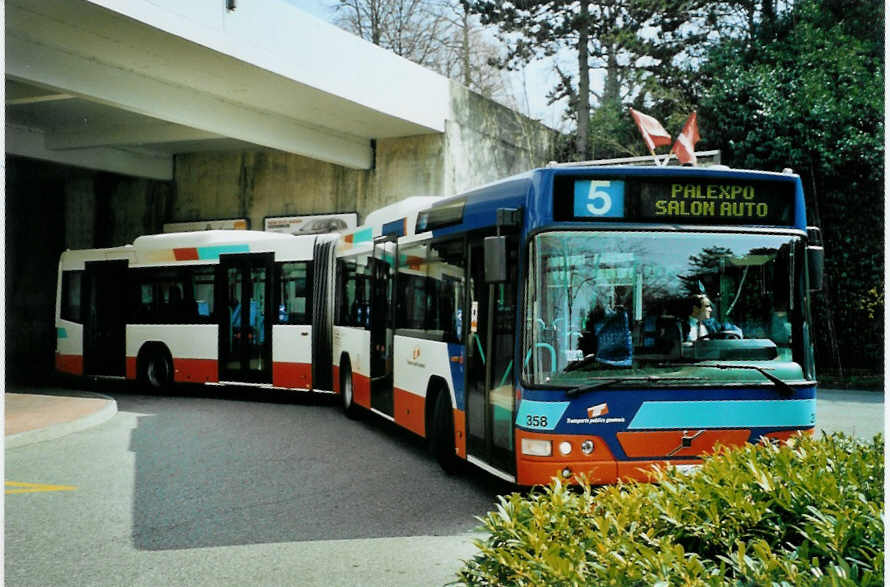 (092'622) - TPG Gen�ve - Nr. 358/GE 96'165 - Volvo am 17. M�rz 2007 in Gen�ve, Palexpo