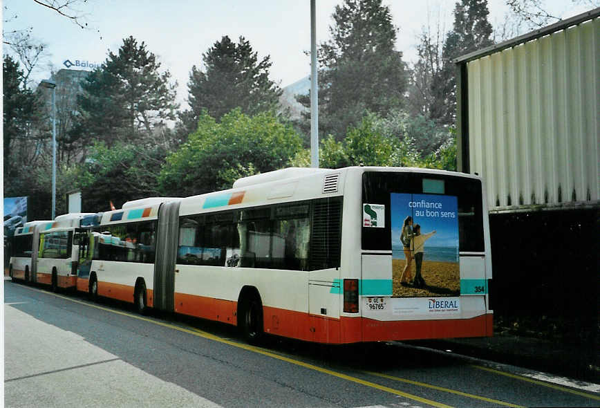 (092'628) - TPG Gen�ve - Nr. 354/GE 96'765 - Volvo am 17. M�rz 2007 in Gen�ve, Palexpo