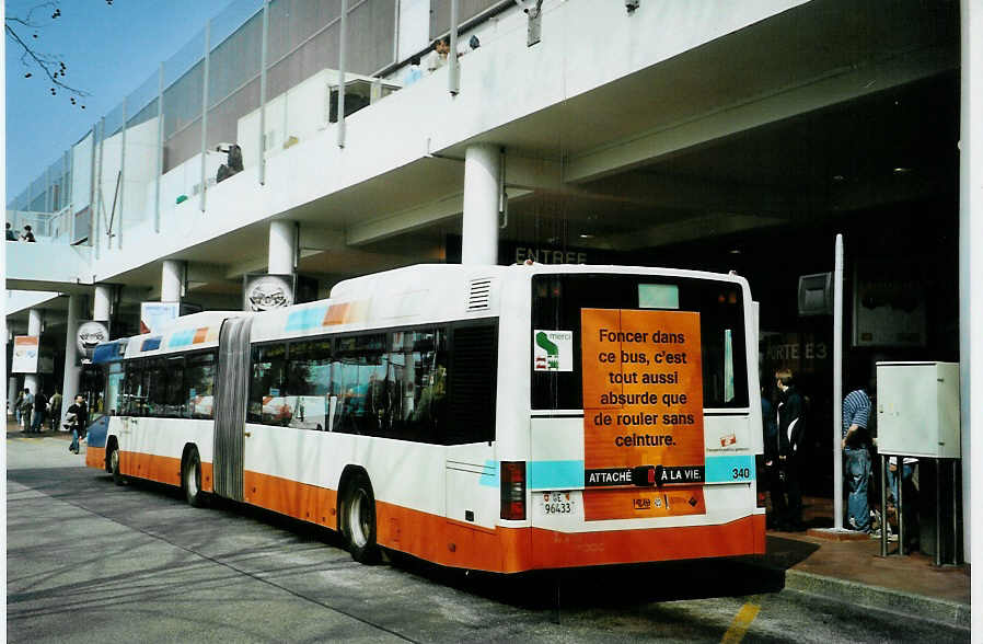 (092'635) - TPG Gen�ve - Nr. 340/GE 96'433 - Volvo am 17. M�rz 2007 in Gen�ve, Palexpo