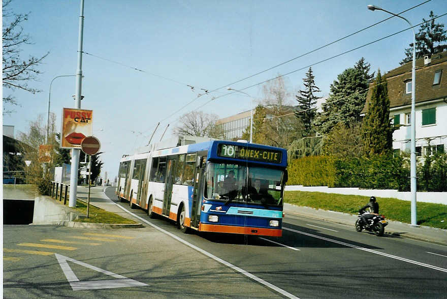 (092'819) - TPG Gen�ve - Nr. 721 - NAW/Hess Doppelgelenktrolleybus (ex Nr. 709) am 17. M�rz 2007 in Gen�ve, Bouchet