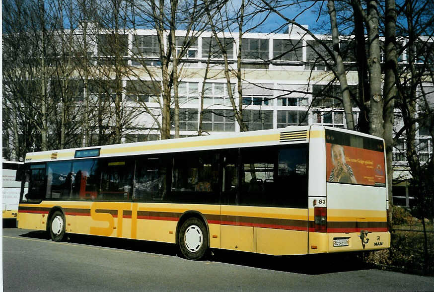 (093'012) - STI Thun - Nr. 83/BE 543'383 - MAN am 19. M�rz 2007 bei der Schiffl�ndte Thun