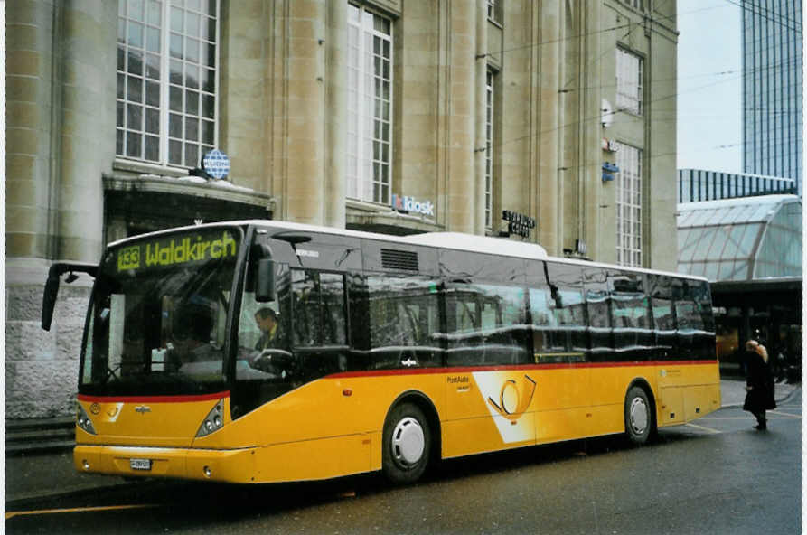 (093'028) - Casutt, Gossau - SG 289'531 - Van Hool am 22. M�rz 2007 beim Bahnhof St. Gallen