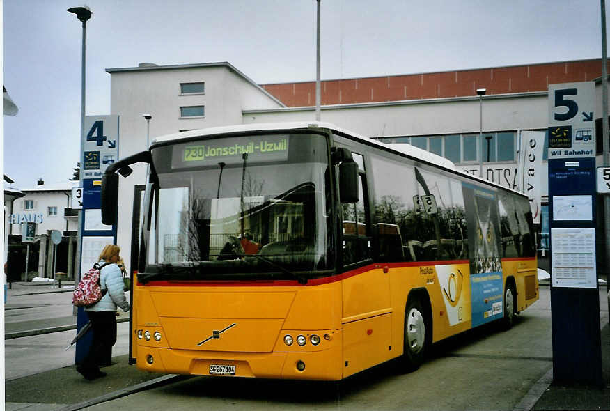 (093'128) - Schmidt, Jonschwil - SG 267'104 - Volvo (ex Buner&Schmitdt, Jonschwil) am 22. M�rz 2007 beim Bahnhof Wil