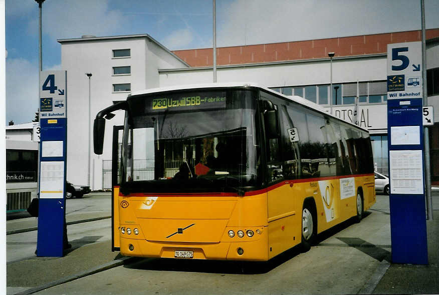 (093'209) - Schmidt, Jonschwil - TG 149'075 - Volvo (ex Buner&Schmidt, Jonschwil) am 22. M�rz 2007 beim Bahnhof Wil