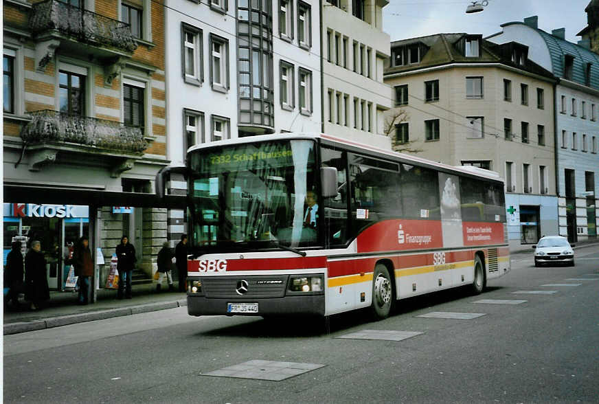 (093'226) - Aus Deutschland: SBG Freiburg - FR-JS 440 - Mercedes am 22. M�rz 2007 beim Bahnhof Schaffhausen