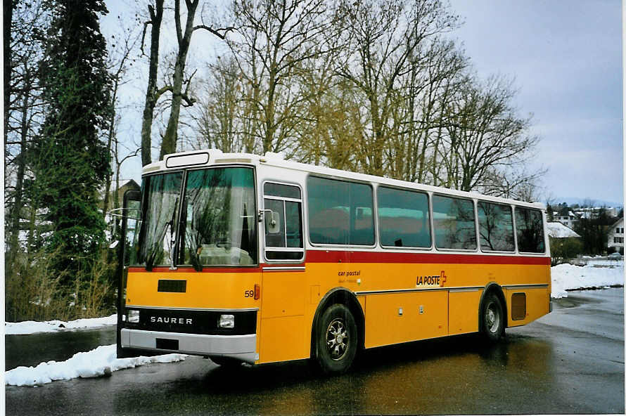 (093'414) - SAPJV, L'Isle - Nr. 59 - Saurer/Lauber am 25. M�rz 2007 in Selzach, Halle TVS