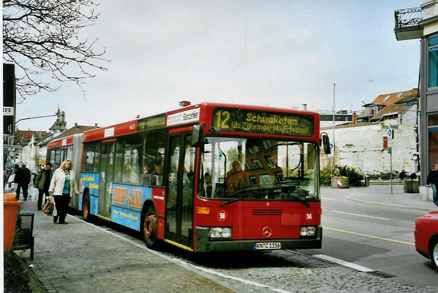 (093'507) - SWK Konstanz - Nr. 56/KN-C 1156 - Mercedes am 31. M�rz 2007 in Konstanz, Bodanplatz