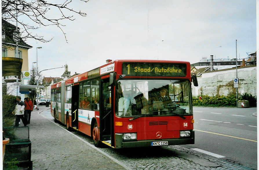(093'513) - SWK Konstanz - Nr. 58/KN-C 1158 - Mercedes am 31. M�rz 2007 in Konstanz, Bodanplatz