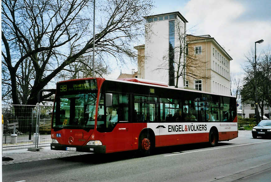 (093'514) - SWK Konstanz - Nr. 12/KN-C 1112 - Mercedes am 31. M�rz 2007 in Konstanz, Ersatzhaltestelle