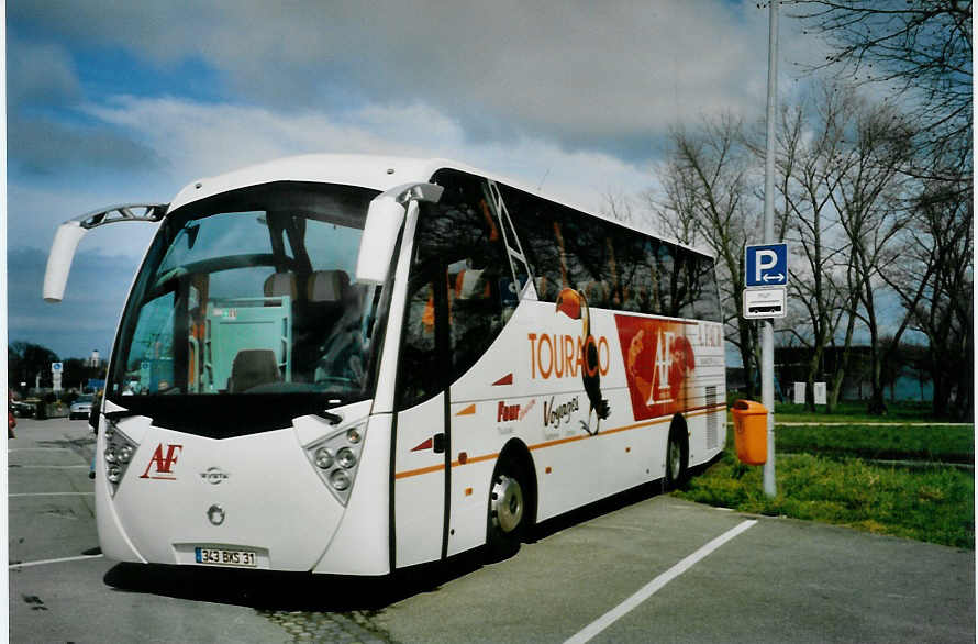 (093'516) - Aus Frankreich: Faur, Toulouse - 343 BXS 31 - Irisbus/Ayats am 31. M�rz 2007 in Konstanz, Zoll