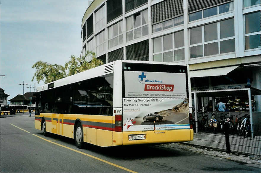 (094'501) - STI Thun - Nr. 97/BE 577'097 - MAN am 7. Mai 2007 bei der Schiffl�ndte Thun