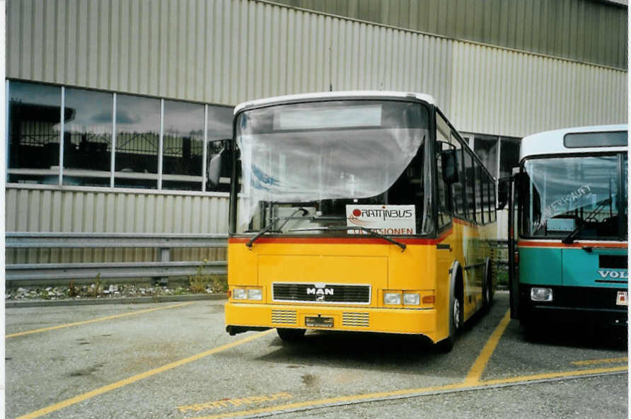 (094'919) - PostAuto Graub�nden - MAN/Lauber (ex P 23'018) am 27. Mai 2007 in Biel, Rattinbus