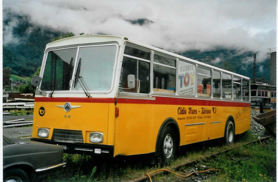(095'220) - Oldie-Tours Z�risee, Wollerau - Saurer/Hess (ex Wohlgemuth, Hochwald) am 2. Juni 2007 in N�fels