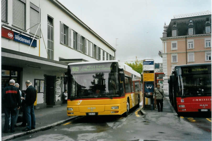(095'227) - PostAuto Z�rich - ZH 781'191 - MAN am 2. Juni 2007 beim Bahnhof W�denswil