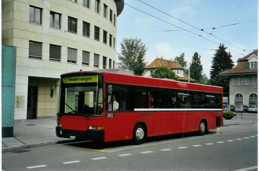 (095'334) - Dysli, Bern - Nr. 465/BE 483'465 - Volvo/Hess (ex Binggeli, Erlach Nr. 1) am 8. Juni 2007 in B�mpliz, Post